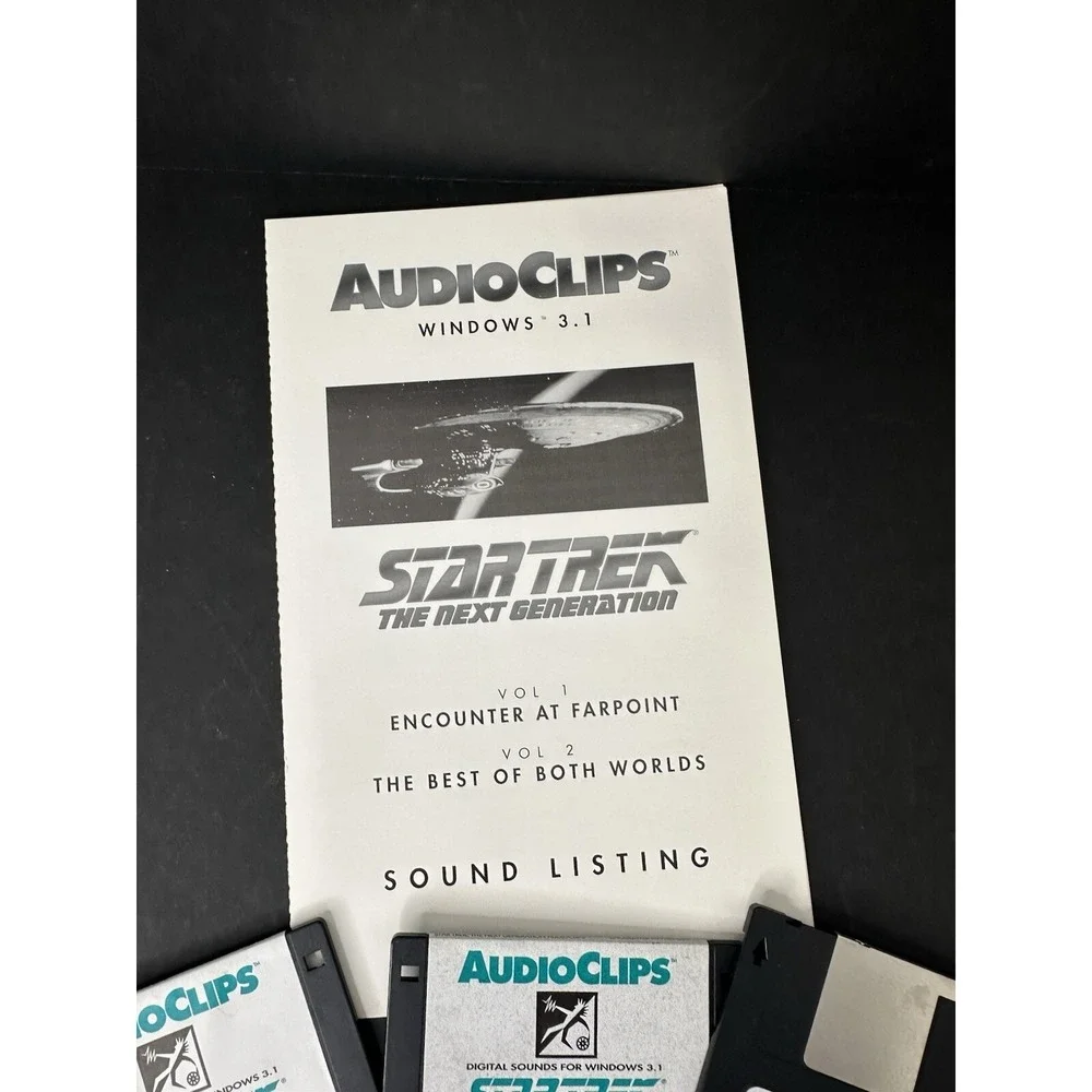 Star Trek The Next Generation Encounter At Farpoint Windows 3.1 Floppy disks